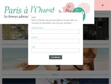 Tablet Screenshot of parisalouest.com